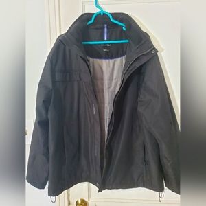 Men's Calvin Klein Water and Windproof Quilted Lining Zippered Sleeve Jacket XL